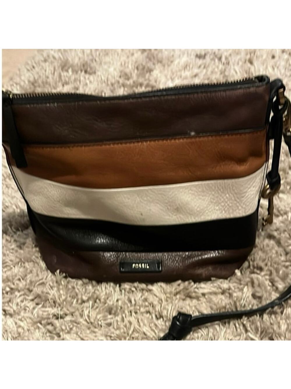 Multicolor crossbody bag by Fossil.